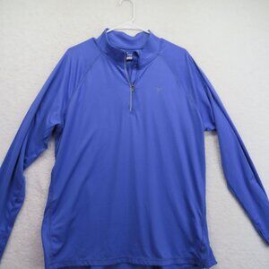 Old Navy Shirt Womens Size XXL Active Go Dry 1/4 Zip Pullover Long Sleeve Blue